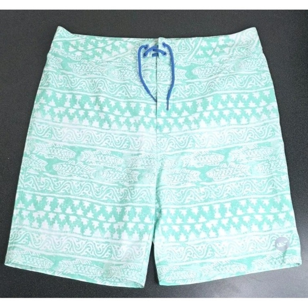 New Vineyard Vines Swim Trunks Board Shorts Tropical Fish Boys 18/XL Hawaiian
